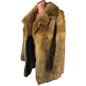 Genuine Red Fox Fur Coat Jacket XS
